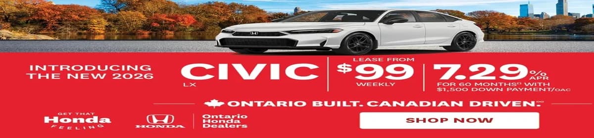 2026 Honda Civic Lease Specials